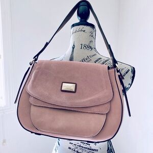 Simply Noelle faux seude/leather pink purse